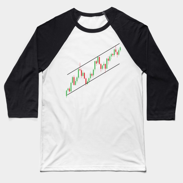 Candlestick Ascending Channel Pattern Baseball T-Shirt by PhotoSphere